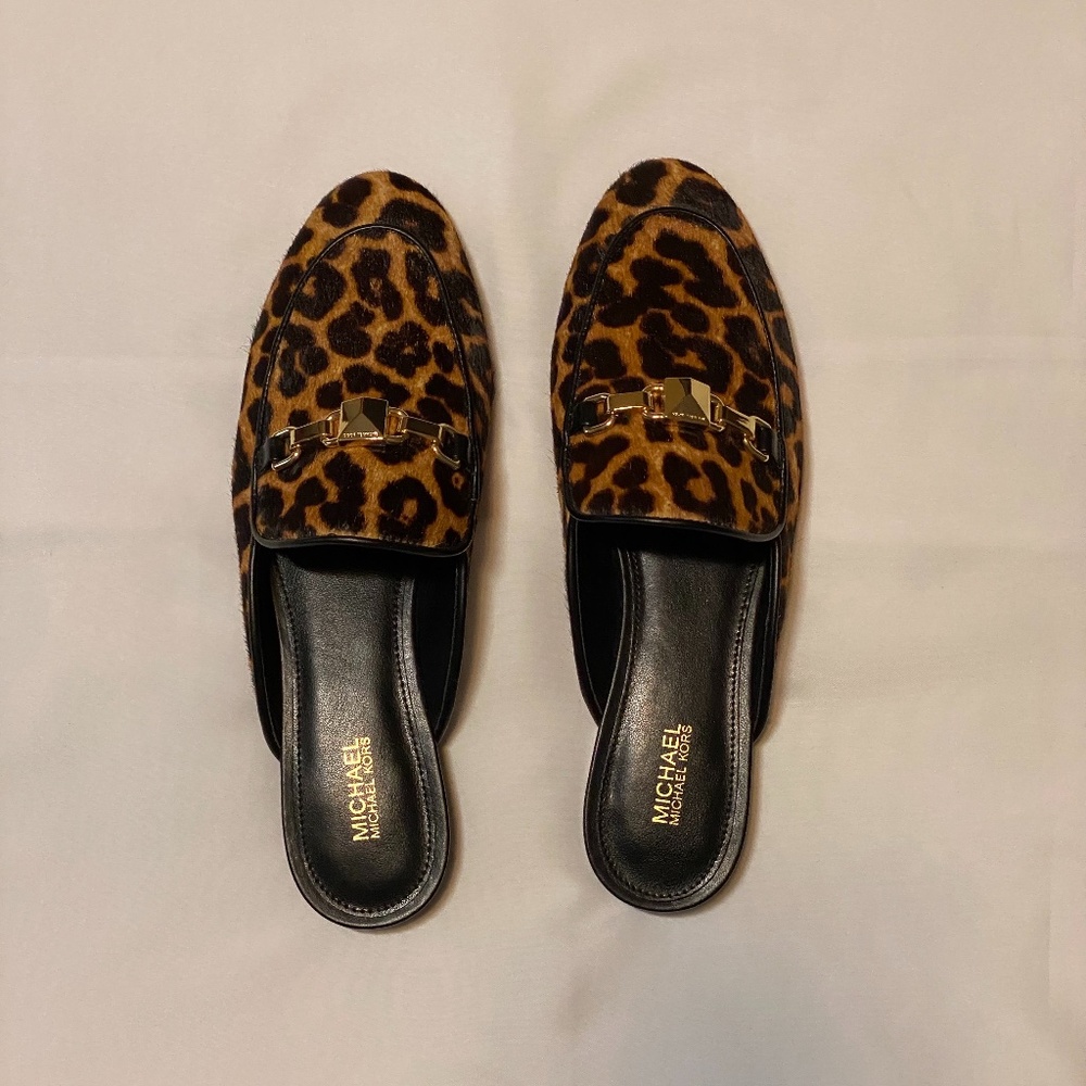 Michael Kors Leopard Mules